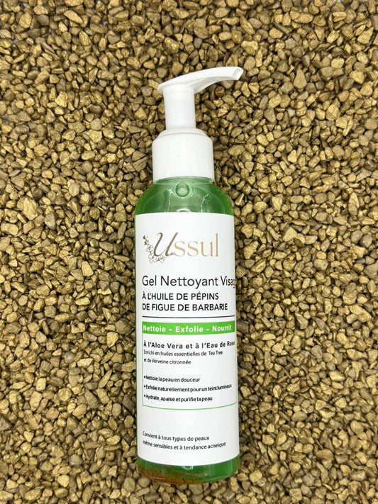 gel nettoyant visage à l'huile de pépins de figue de barbarie USSUL