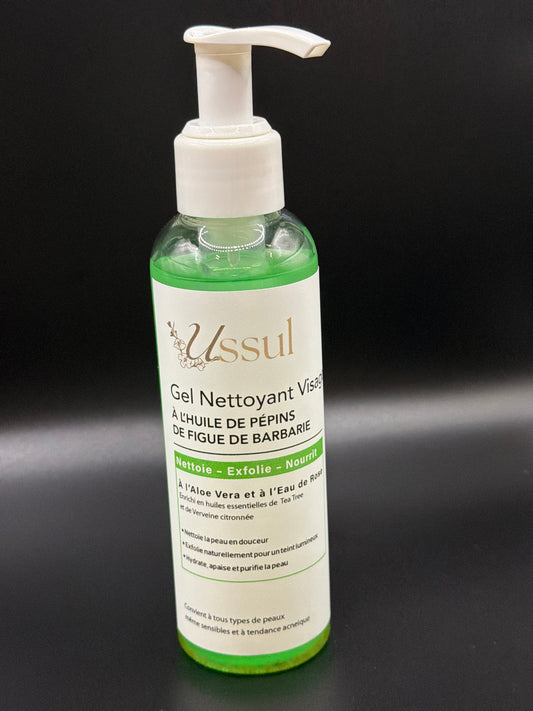 gel nettoyant visage à l'huile de pépins de figue de barbarie USSUL