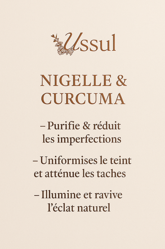 SAVON NIGELLE CURCUMA PURIFIE ET REDUIT LES IMPERFECTIONS UNIFORMISE LE TEINT ET ATTENUE LES TACHES ILLUMINE ET RAVIVE L ECLAT