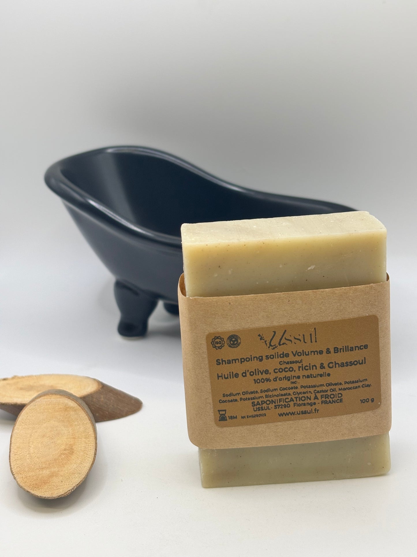 shampoing solide volume et brillance ghassoul USSUL