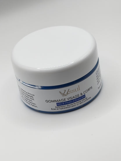 Gommage visage Nila huile Argan sucre naturel 