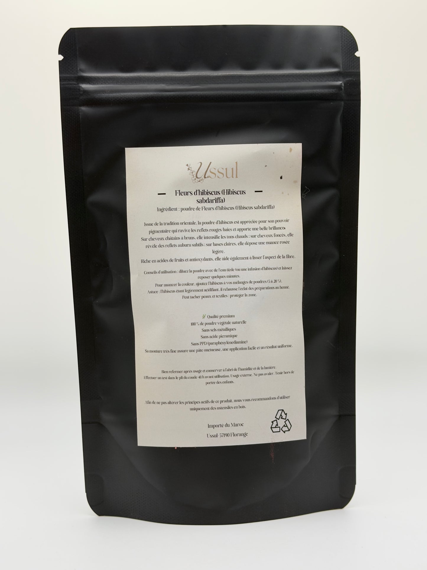 Poudre Hibiscus caradé karkadé Ussul