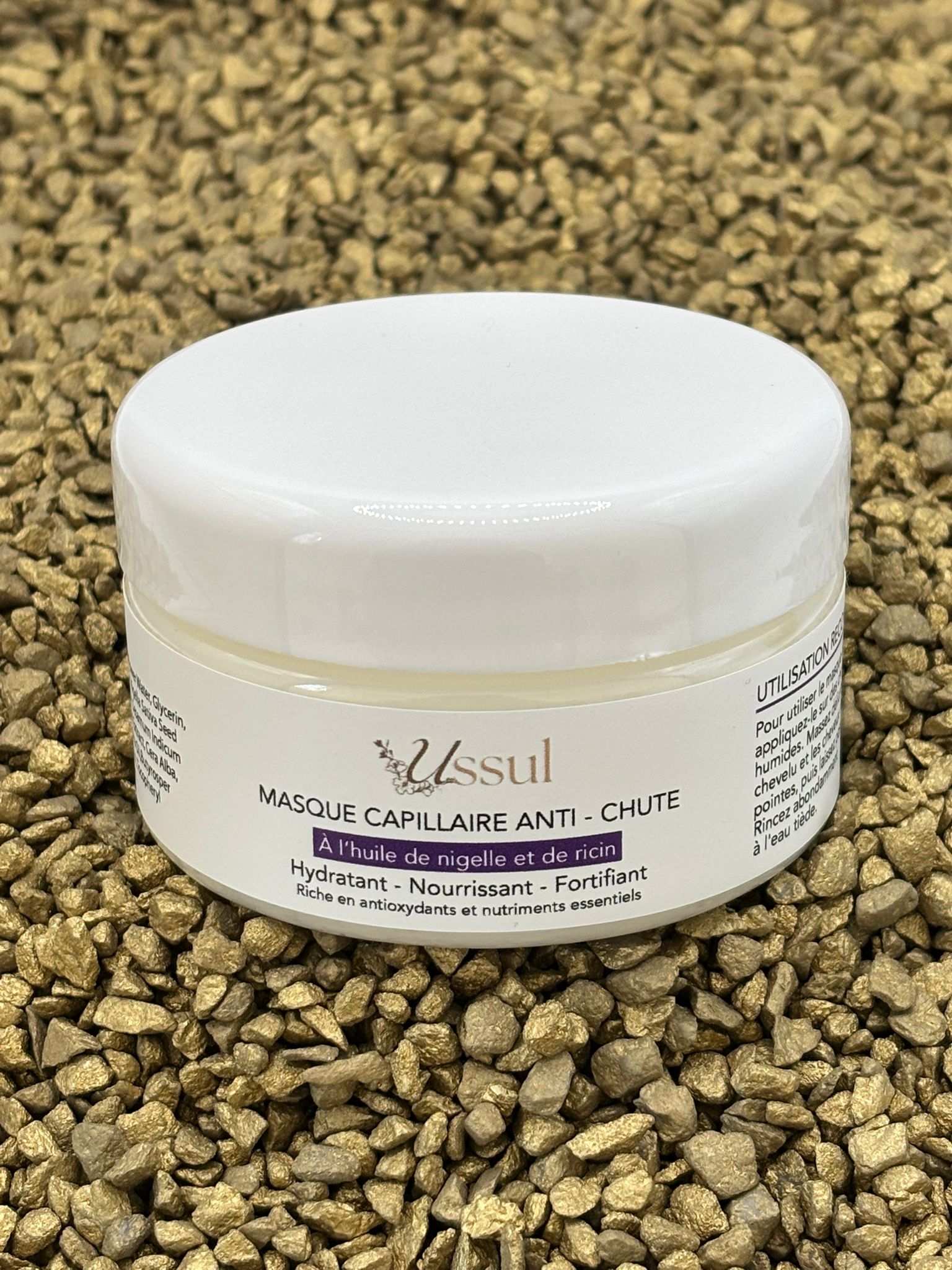 Masque anti chute nigelle ricin ussul