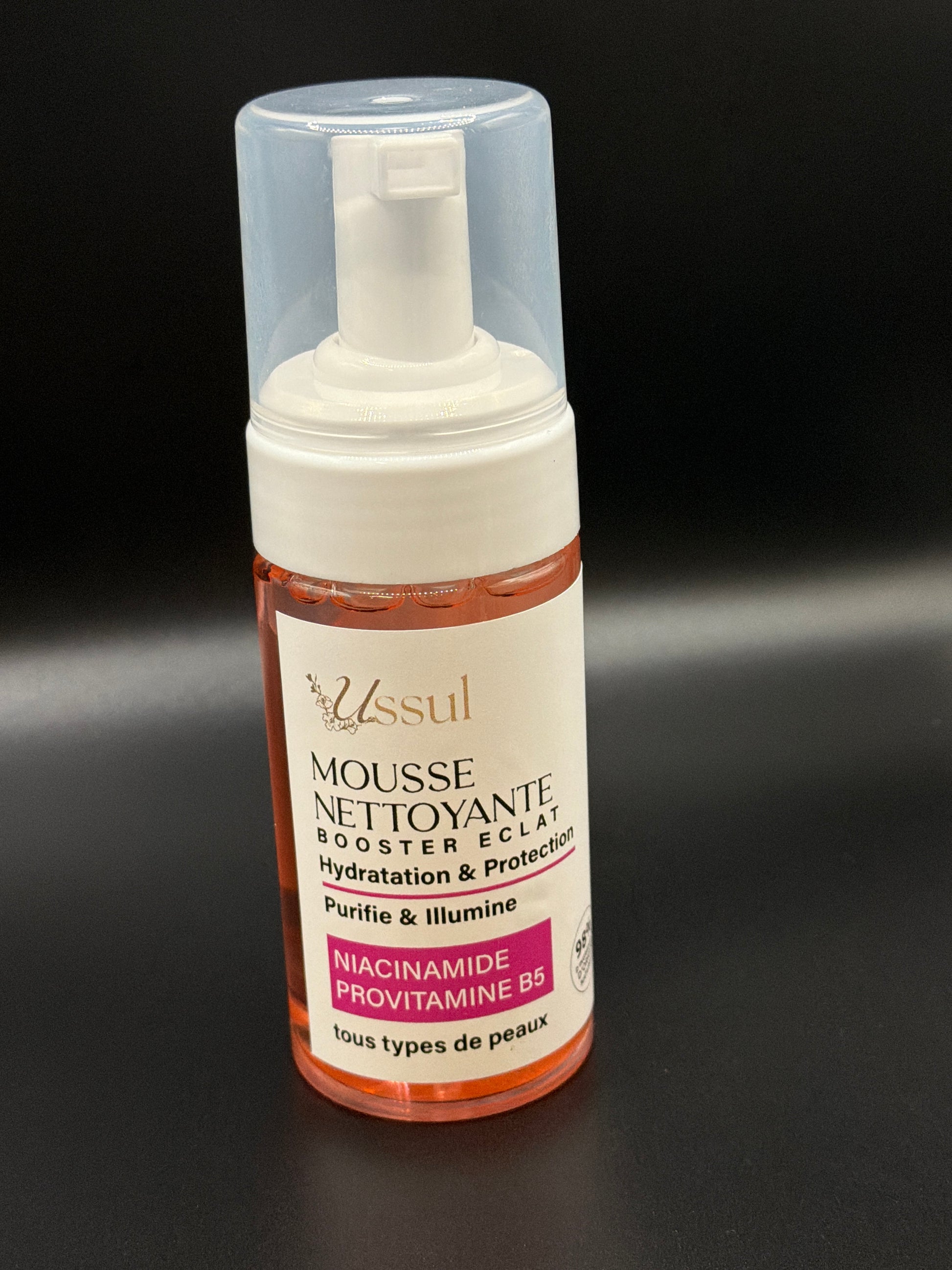 Mousse nettoyante booster eclat niacinamide provitamine B5 USSUL
