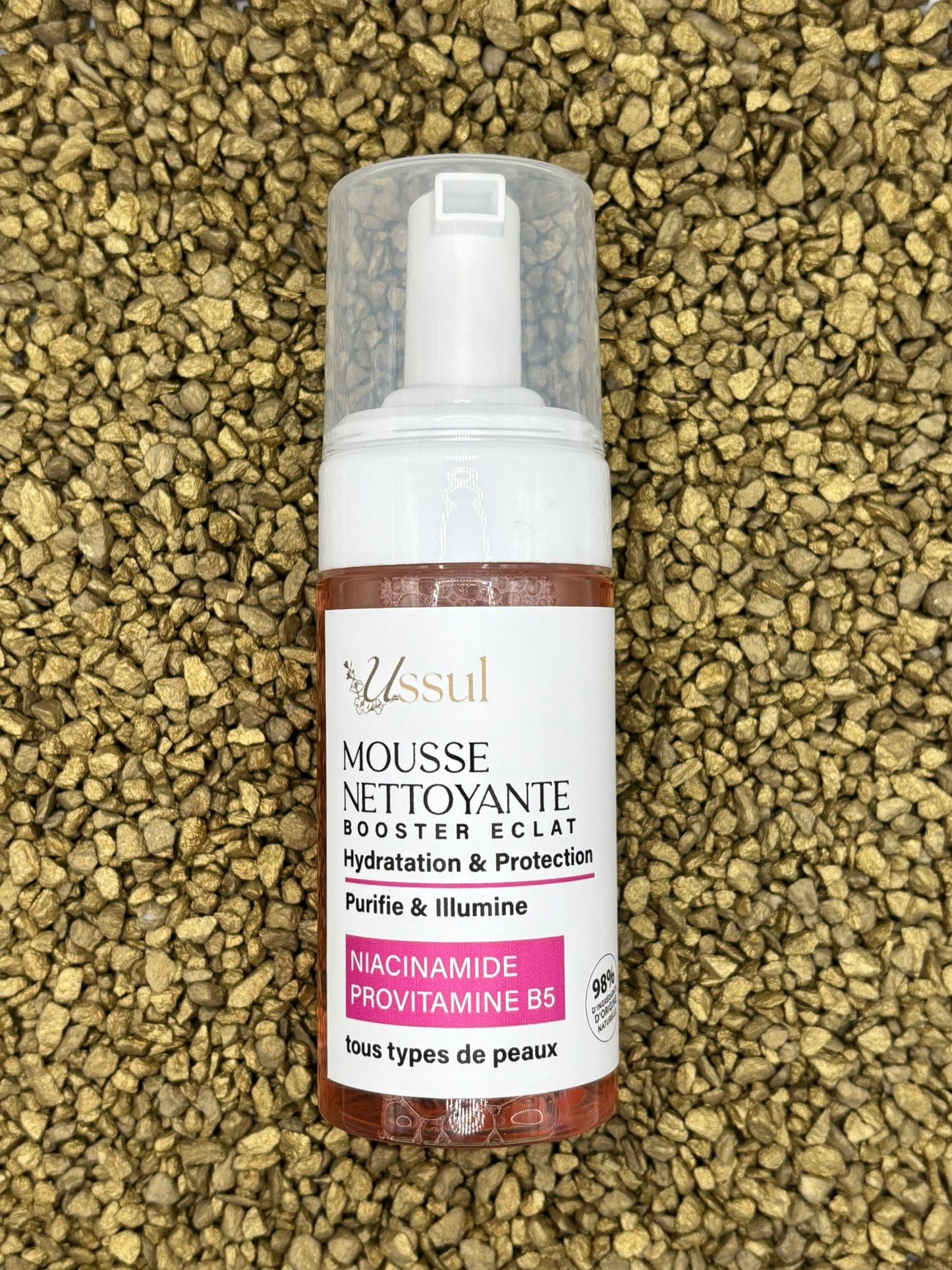Mousse nettoyante booster eclat niacinamide provitamine B5 USSUL