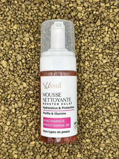Mousse nettoyante booster eclat niacinamide provitamine B5 USSUL