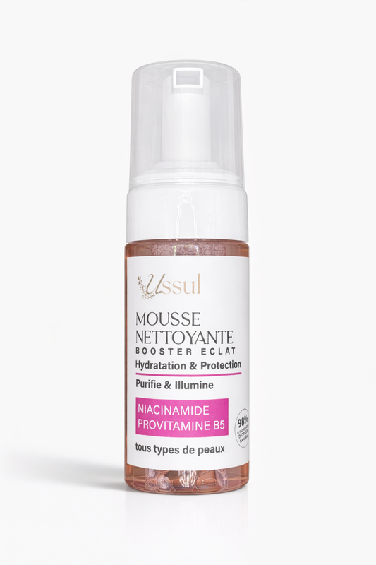 Mousse nettoyante booster eclat niacinamide provitamine B5 USSUL