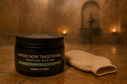 Savon noir traditionnel huile essentielle romarin Ussul