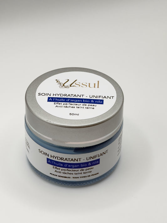 ✨ Soin hydratant anti-tâches unifiant et perfecteur de peau visage à l'huile d'Argan BIO & Nila