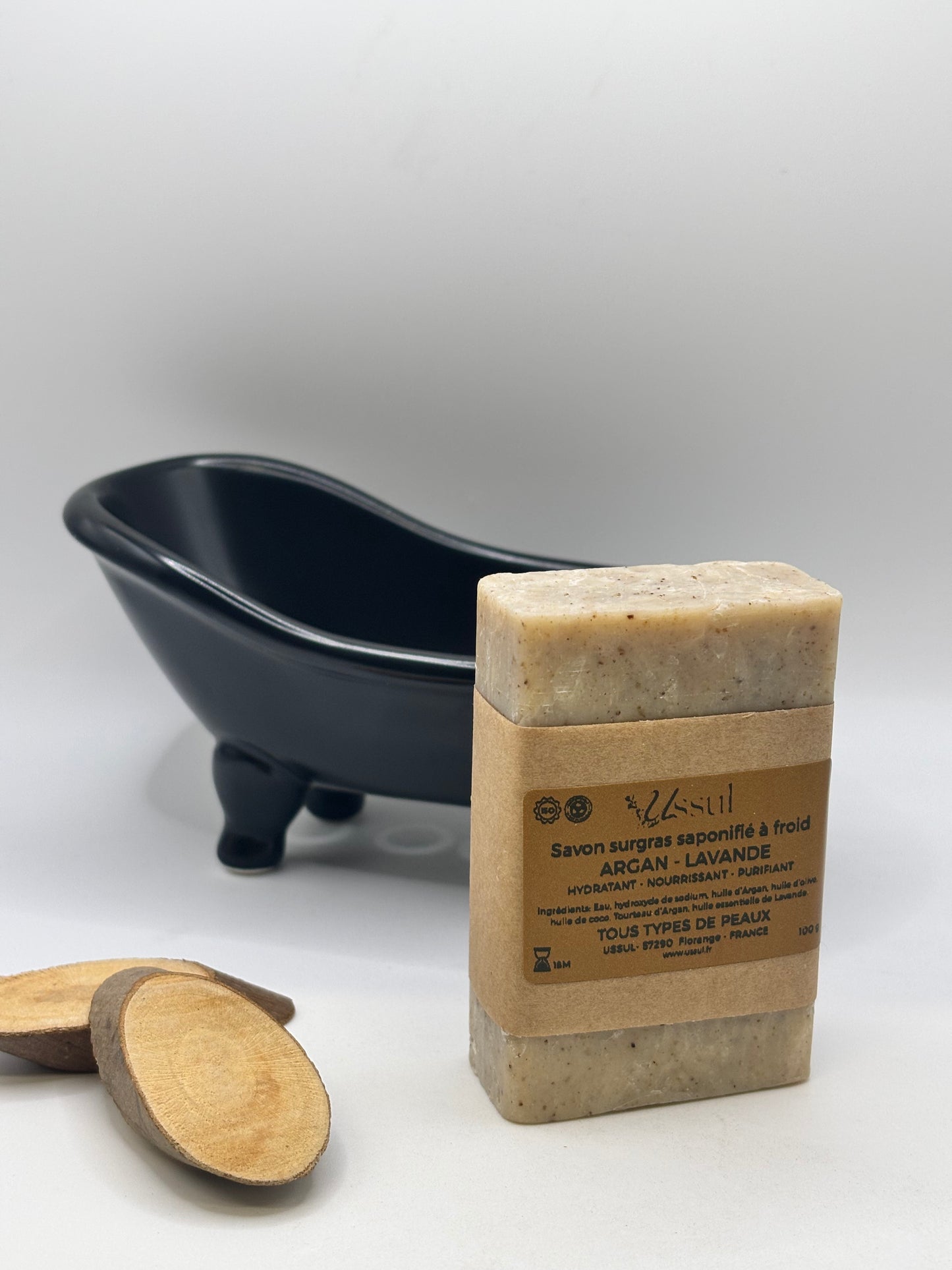 savon argan lavande saponifié à froid USSUL