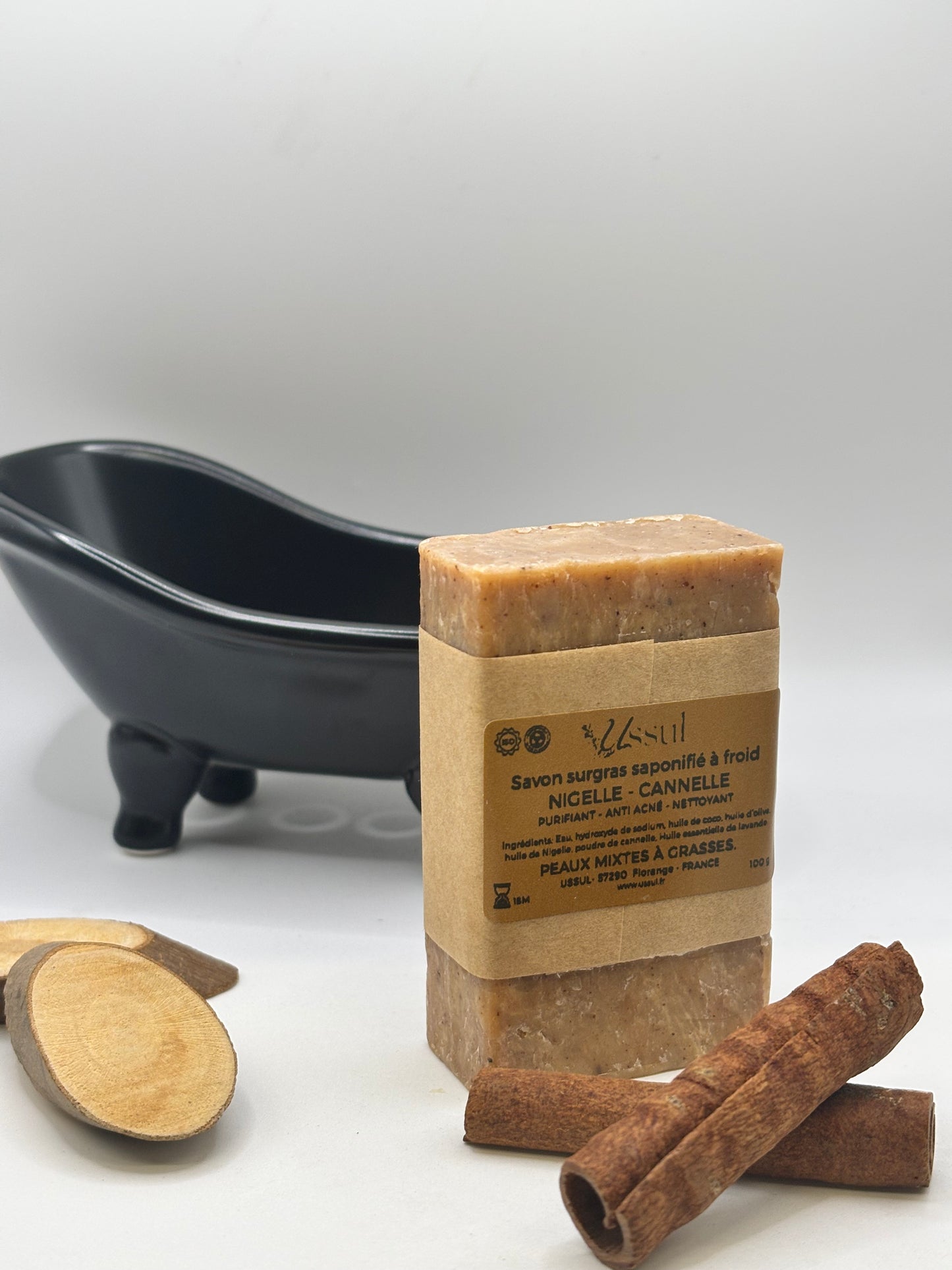 Savon Nigelle  Cannelle saponifié à froid USSUL