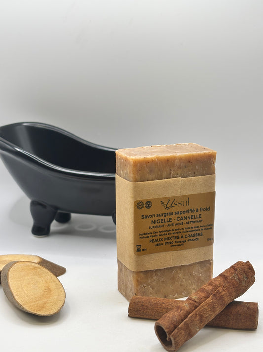 Savon Nigelle  Cannelle saponifié à froid USSUL