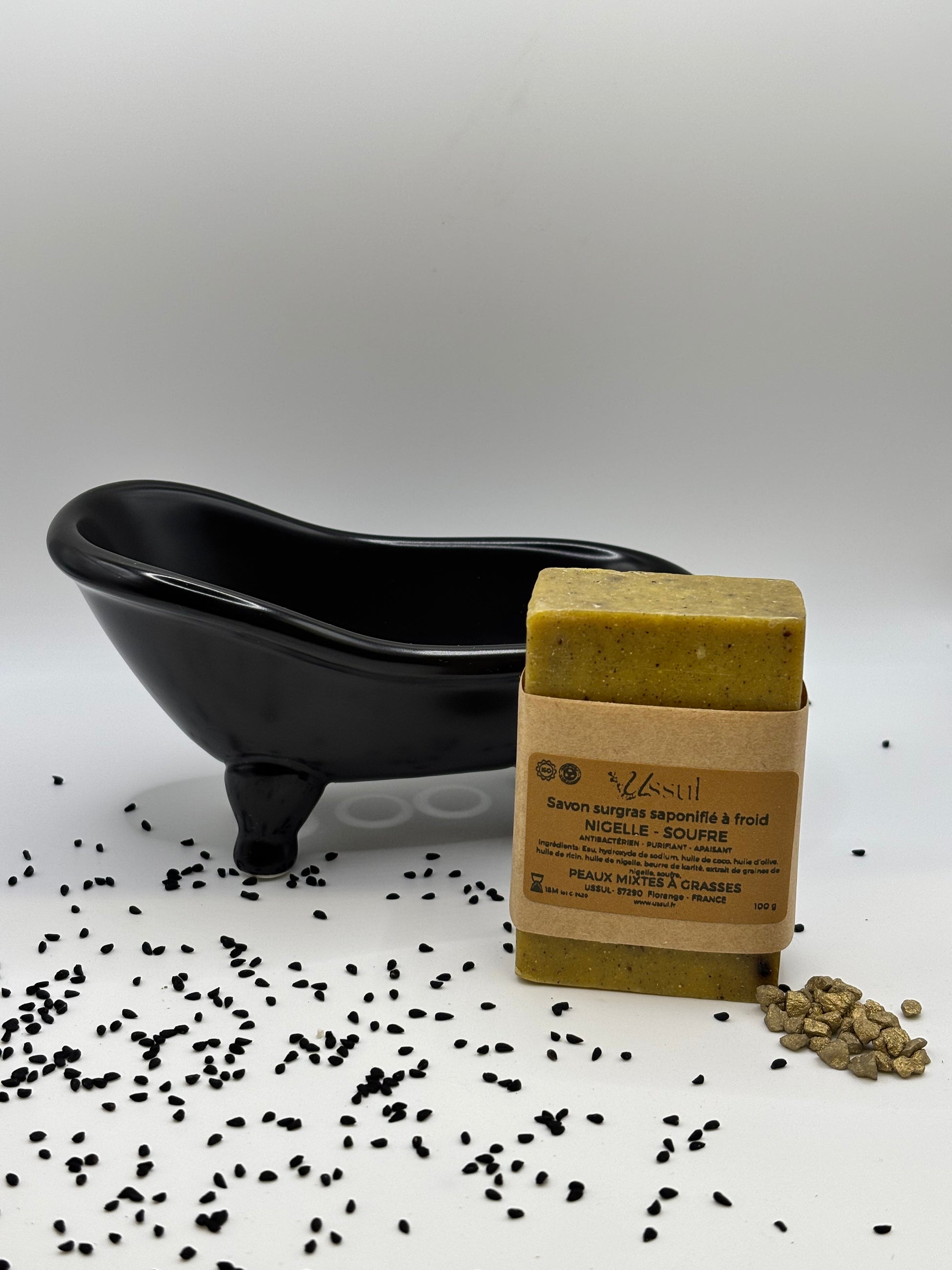 savon nigelle soufre saponifié à froid USSUL
