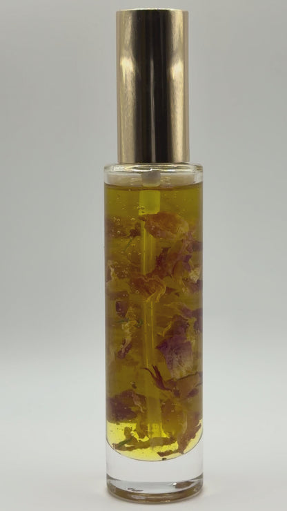 ✨ Huile visage peaux sèches et irritées aux pétales de roses - 50ml