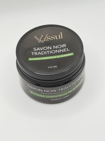 Savon noir traditionnel huile essentielle romarin Ussul