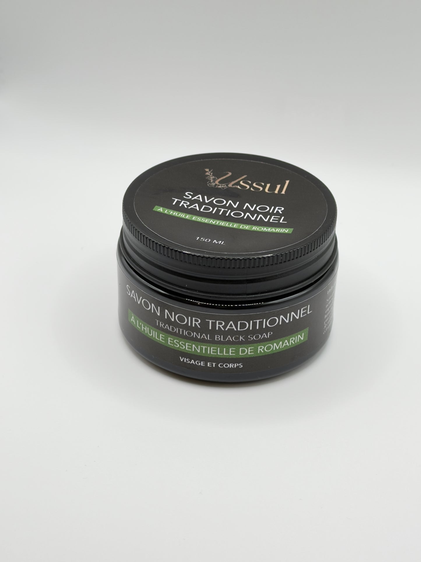Savon noir traditionnel huile essentielle romarin Ussul
